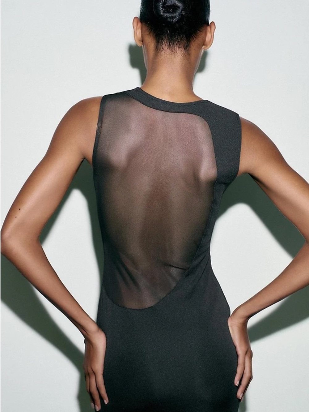 Zara Sleeveless Maxi Dress - Black - Picture 2 of 3